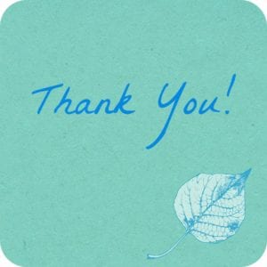 Thank you page
